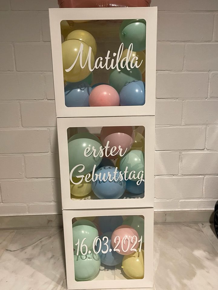 Ballonboxen Vinylboxen Geschenkboxen personalisierte Boxen in Marl