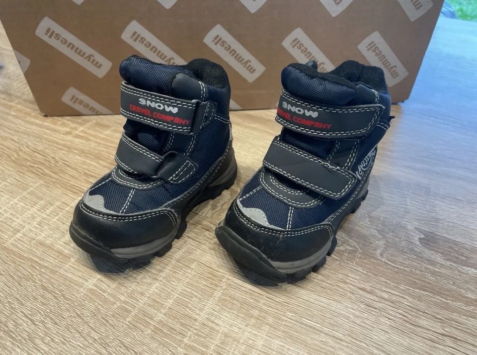 Cortina Deltex Jungen Boots Gr. 21, dunkelblau in Glebitzsch