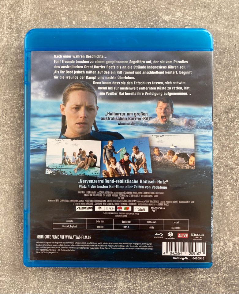 Blu-Ray The Reef - Schwimm um dein Leben Haifilm Hai Thriller DVD in Wartenberg