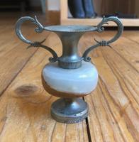 Messing Quarzstein Kanne Vase Henkelvase Amphore Henkelkanne ALT Baden-Württemberg - Ilshofen Vorschau
