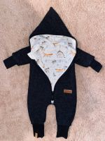 Walkoverall Babys und Kinder schwarz weiß Waldtiere handmade Brandenburg - Rheinsberg Vorschau