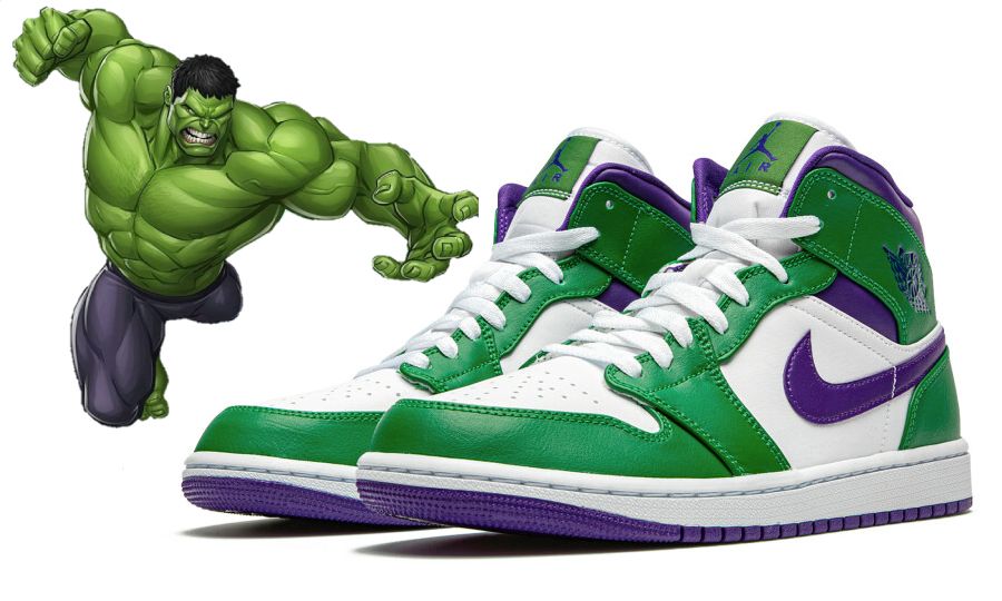 Air Jordan 1 Mid Incredible Hulk - US 8 EU 41 - NEU in Plattling