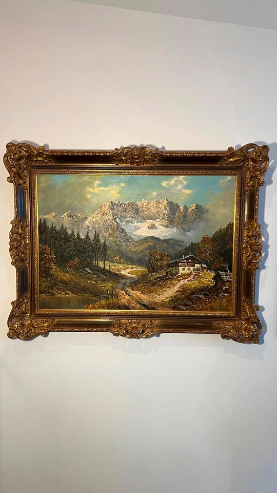 》Öl-Gemälde Prof. A. A. Wendehals "Gebirge" 70x100《 in Dürnau