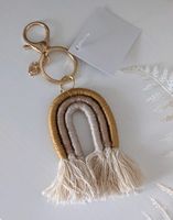 Regenbogen Schlüsselanhänger senfgelb/hellbraun/beige #NEU #boho Hannover - Linden-Limmer Vorschau