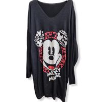 Weicher langer Mickey Mouse Pullover Größe 48-52 Nordrhein-Westfalen - Grefrath Vorschau