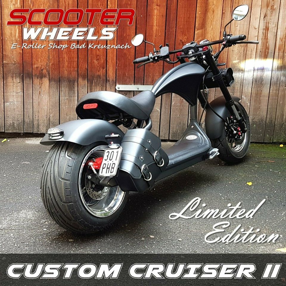 ⚡NEU⚡ Custom Cruiser LE-2 E-Scooter Elektro Chopper ⚡ Umbau ⚡ in Bad Kreuznach