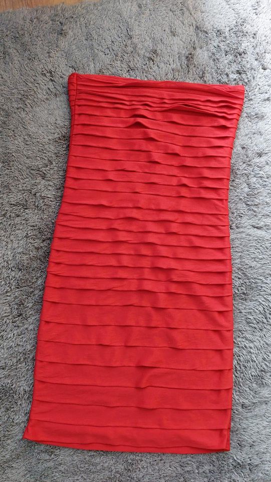 Kurzes Tubekleid, Minikleid, Kleid in rot, XS/34 in Ennepetal