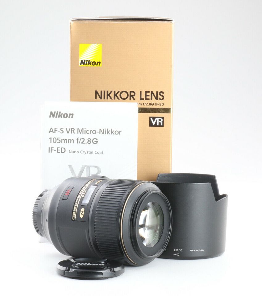 Nikon AF-S 2,8/105 Makro G IF ED VR + TOP (240809) in Frankfurt am Main