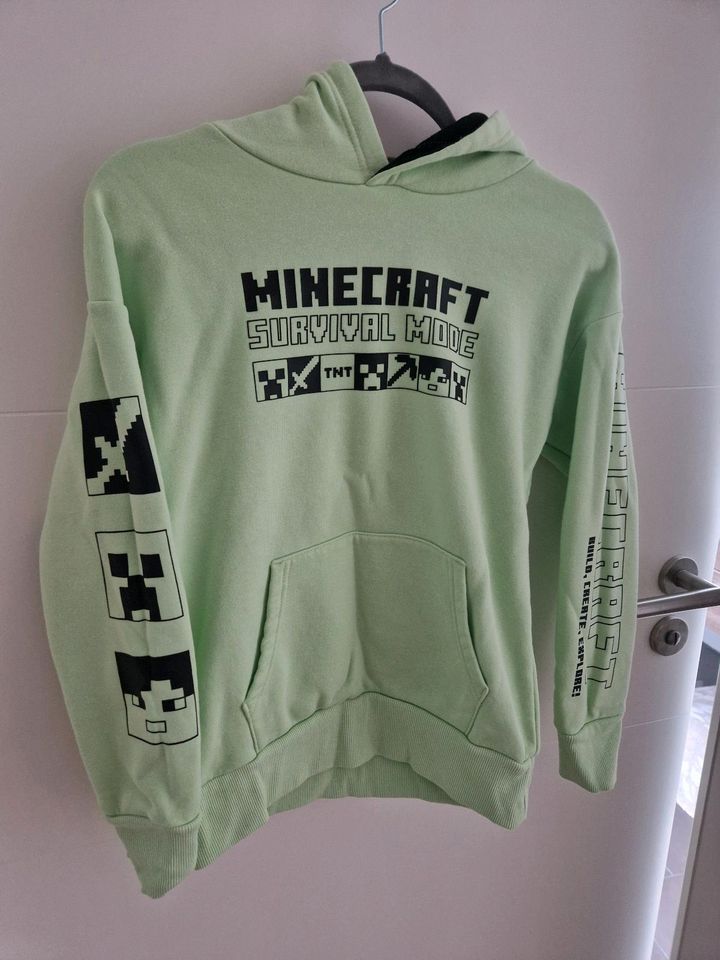 Neuwertig pullover pulli 152 minecraft in Schweinfurt