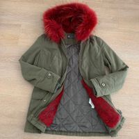 IQ Berlin studios Parka Mantel Arctic Fell Pelz Kapuze grün S 36 Hamburg-Nord - Hamburg Winterhude Vorschau