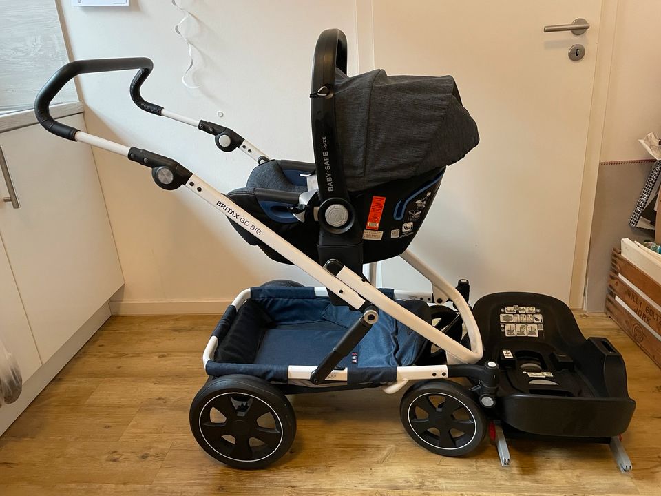 Römer Britax GO Big Kinderwagen Kombi mit Autoschale Blue marble in Warendorf