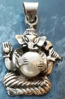 Ganesha in Silber mit Perle als Hänger Niedersachsen - Handeloh Vorschau