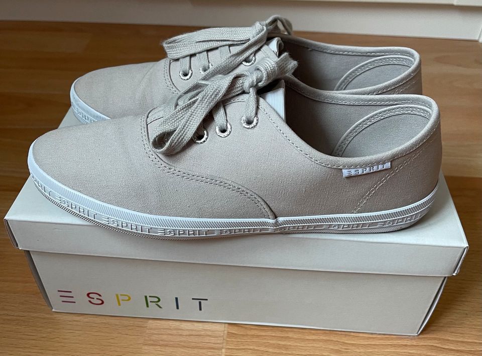 Esprit Sneaker Canvas Stoff Baumwolle 1-mal getragen 6,5/40 in Düsseldorf