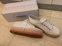 Superga Sneaker weiß/rosé Plateau Größe 39 - neu Bayern - Karlsfeld Vorschau