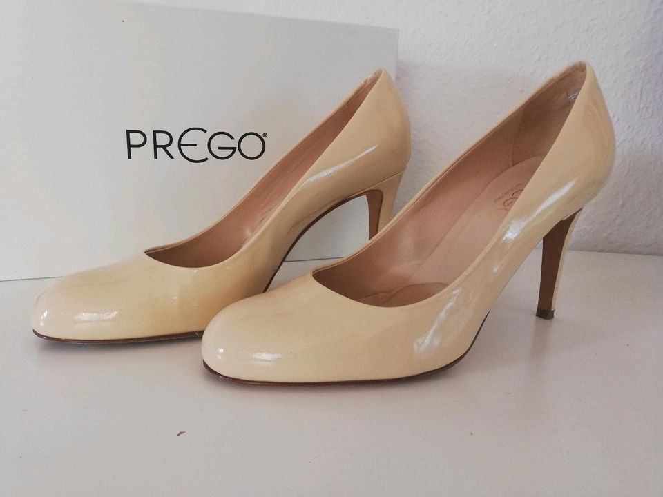 Pumps / High Heels von Prego Gr. 38 in creme 1x getragen in Aachen