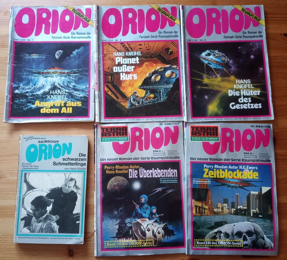 Raumpatrouille Orion Hefte Romane 1 - 145 fast komplett in Hamburg