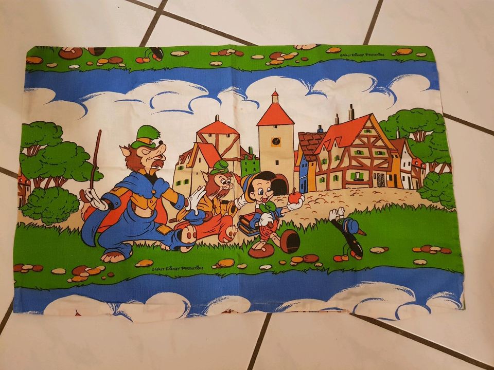 Pinocchio Kissenbezug Bettwäsche 80er 90er in Gladbeck