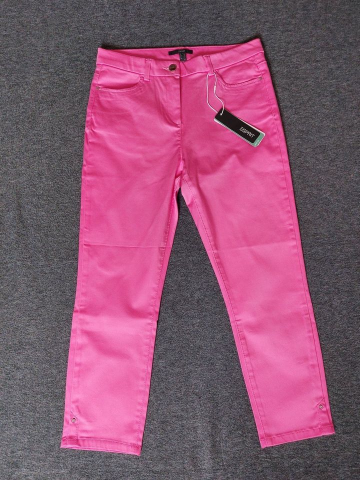 Esprit Hose Gr. 38 pink ungetragen mit Biobaumwolle in Herzebrock-Clarholz