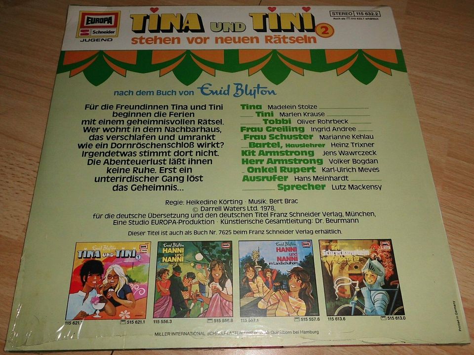 ENID BLYTON "TINA UND TINI" LP GOLGE 2 VON EUROPA *NEU & OVP* in Bonn