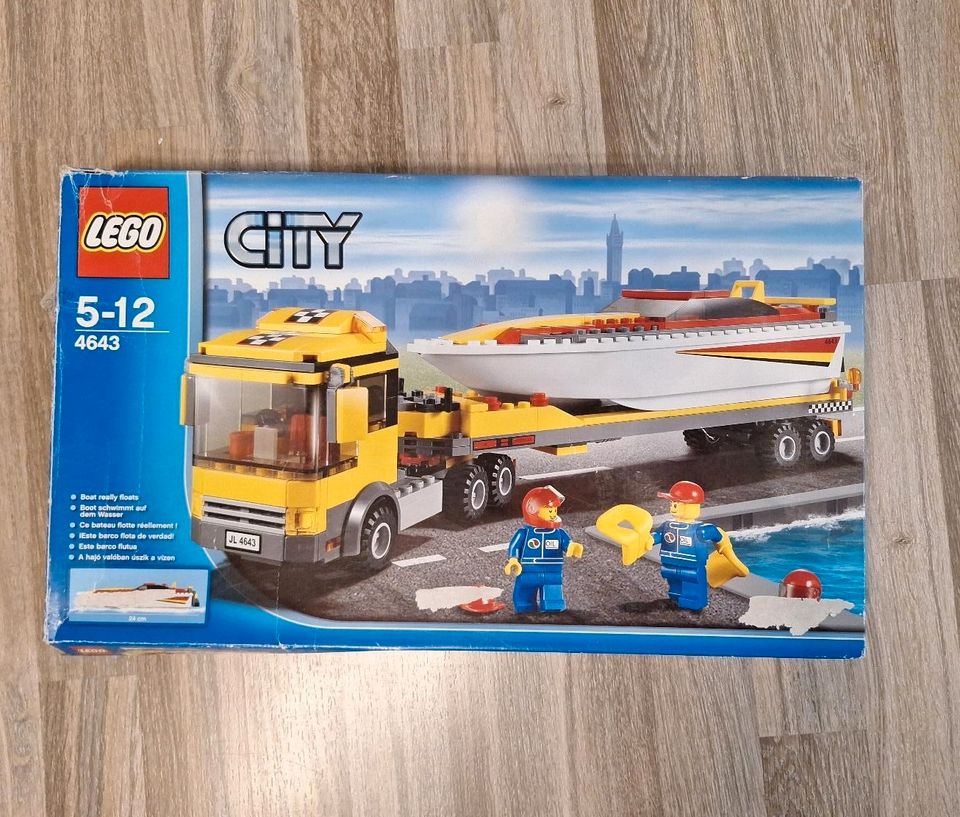 LEGO City 4643 vollständig LKW mit Boot in Mülheim (Ruhr)