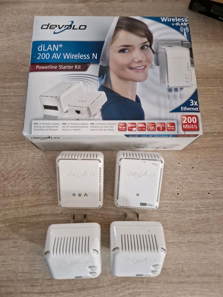 Devolo dlan 200 500 WiFi AV Wireless N powerline starter kit 4x in Dortmund