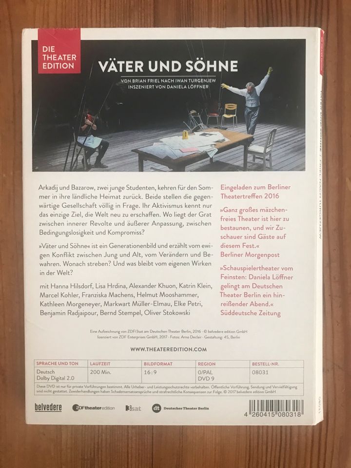 DVD Väter und Söhne Daniela Löffner in Berlin