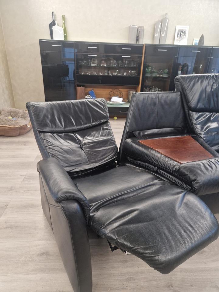2 Himolla Echtleder Sofas (auch einzelnd abzugeben) in Bergisch Gladbach