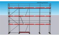 Plettac - Gerüst Komplettpaket 83qm - Feldlänge 2,50m -Länge 10,00m - Arbeitshöhe 8,30m - 80qm, 85qm, 90qm Hessen - Eschenburg Vorschau