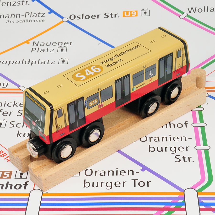 Die Berliner S- und U-Bahn aus Holz zum Spielen - Holzbahn in Berlin