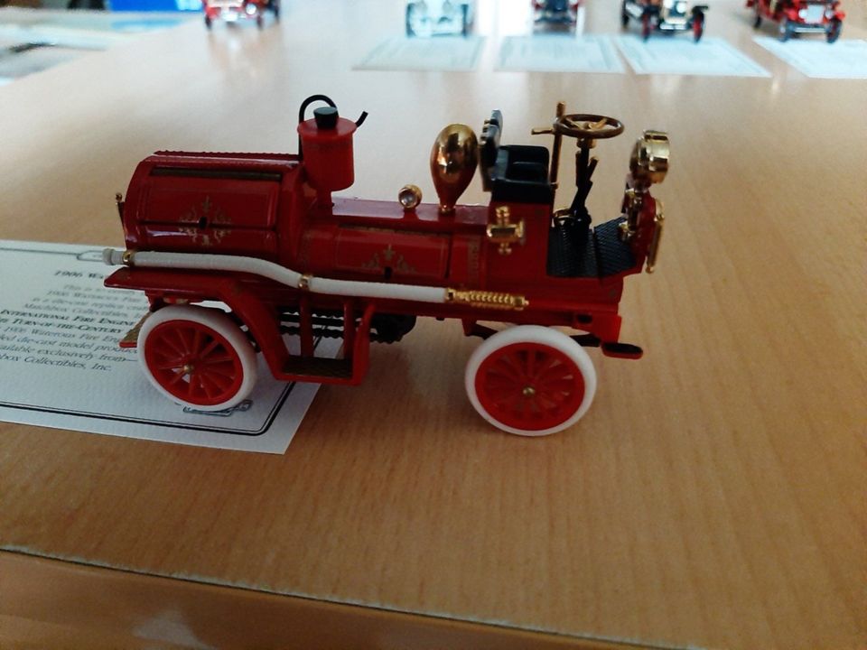 Matchbox Sammlermodelle Legenden der Feuerwehr mit Certivikate in Stoltebüll