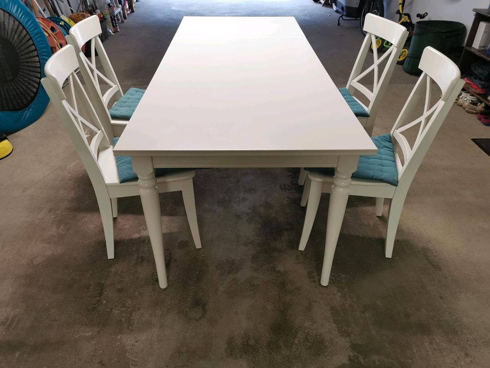 Ikea Tisch INGATORP inkl. 4x Stuhl INGOLF in Rösrath