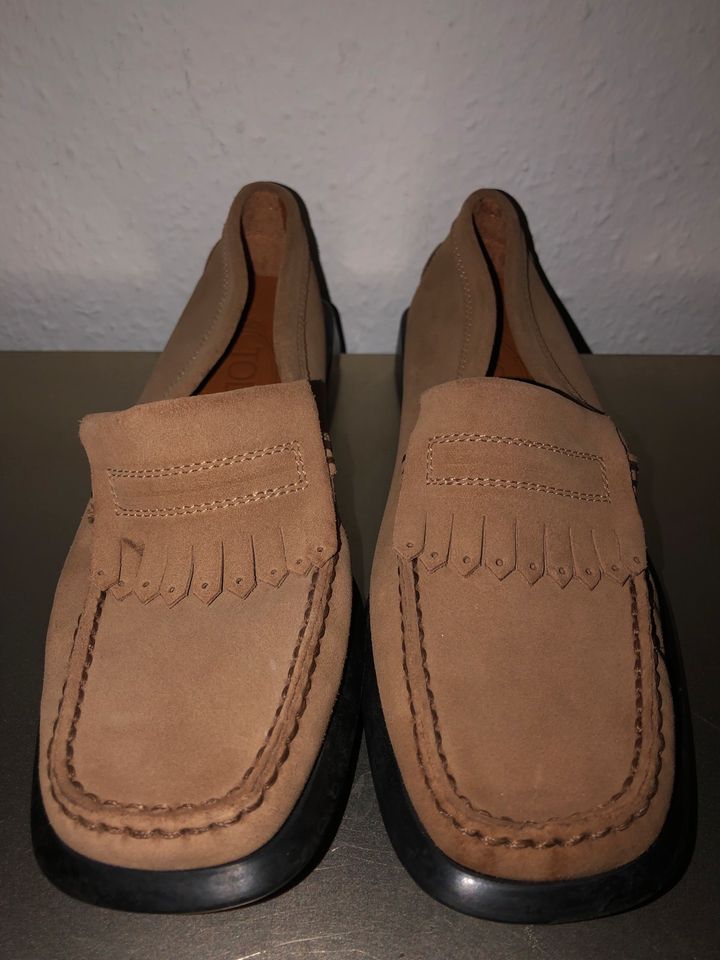 Tods Loafer Mokassin 37, camel caramell beige Leder in Gütersloh