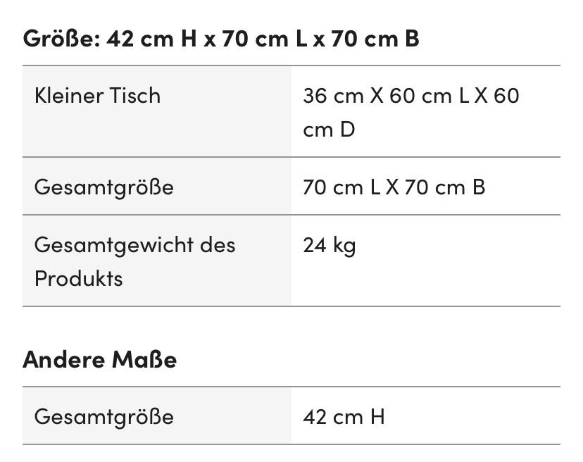 2-tlg. Couchtisch-Set ,Disignertisch,Couchtisch 2in 1 in Havelsee
