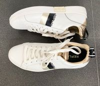 Replay Sneaker Leder weiß gold, schwarz Größe 38,5 - Neu ! Berlin - Charlottenburg Vorschau