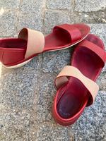 Sandalen, Camper, Gr. 39, dunkelrot/ beige Bayern - Brennberg Vorschau