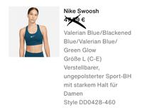 Nike Swoosh Sport-BH blau Gr L Niedersachsen - Essen (Oldenburg) Vorschau