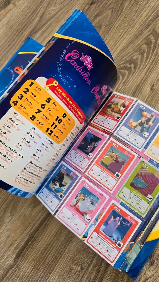 Disney Englisch Lernen Buch + CD *NEU* Kinder mit Sammelkarten in Limburg