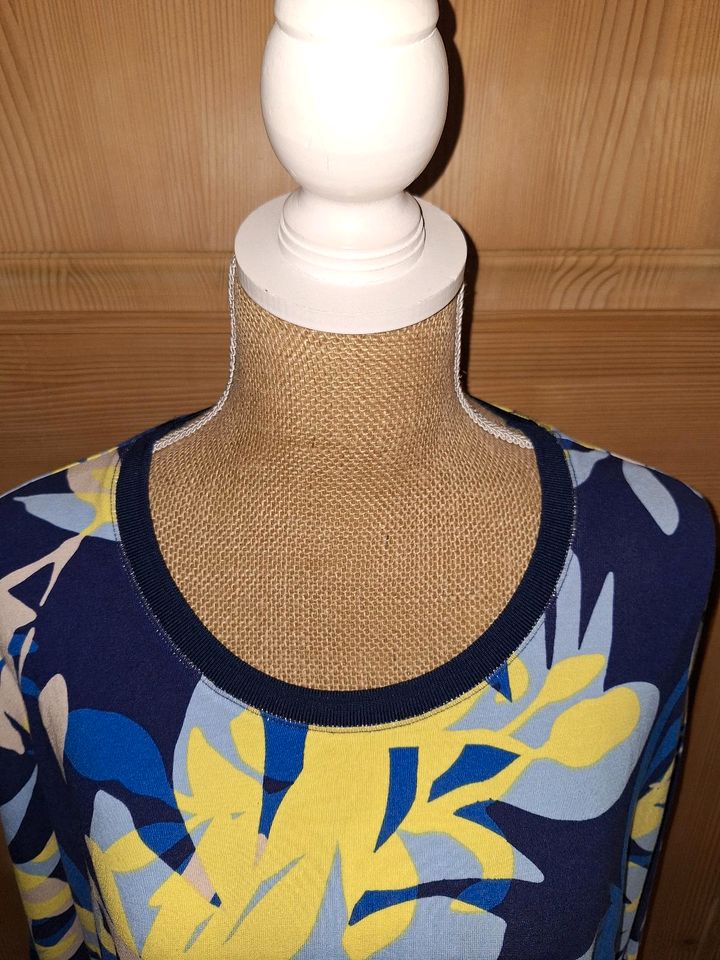 Betty Barclay Shirt Bluse 48 XXL Blumen Muster blau gelb beige in Wiesloch