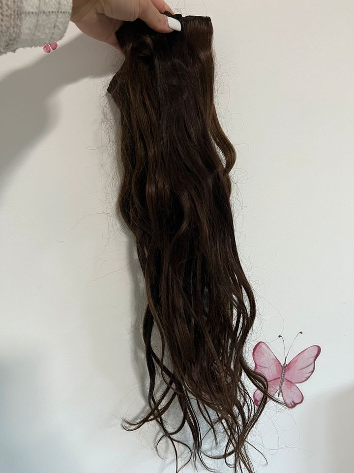Haarverlängerung elegance hair ( echt Haar ) hellbraun in Lohfelden
