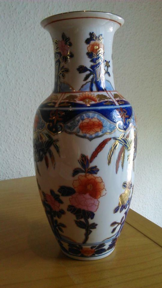 Chinesische Vase passende Schale Teller Asien Asia Sammler in Ahnatal