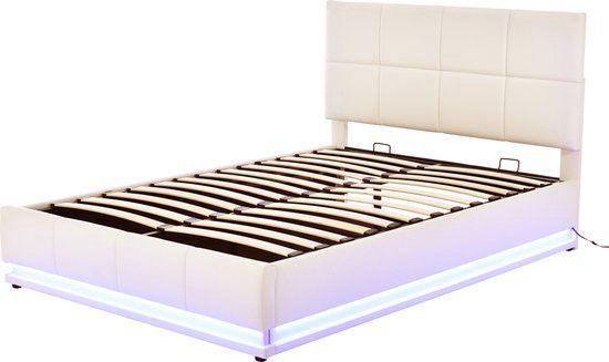 Doppelbett 140x200 Neu LED Polsterbett Bettgestell Boxspringbett in Hamburg