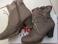 Rieker Absatz Stiefeletten grau taupe Lammfell, Gr. 36, Top Zust. Saarbrücken-Dudweiler - Dudweiler Vorschau