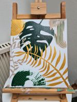Gemälde, Acrylmalerei Monstera, Pflanzen, Gold, abstract,Leinwand Nordrhein-Westfalen - Königswinter Vorschau