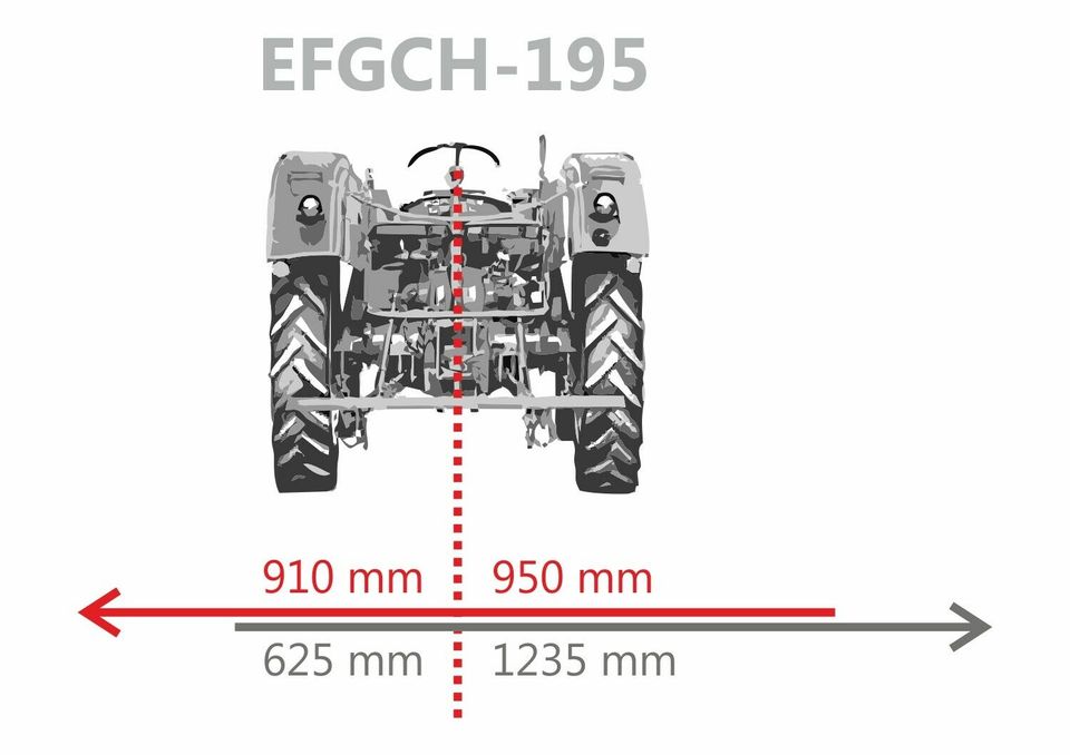 Jansen EFGCH-195 Mulcher Heckmulcher Traktor Seitenverschiebung in Dorfen