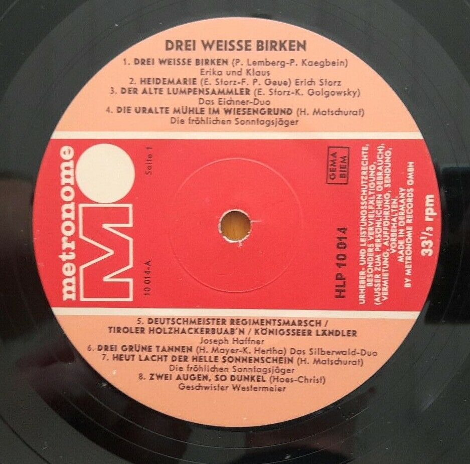 Drei weisse Birken LP Vinyl Schallplatte in Wittelshofen