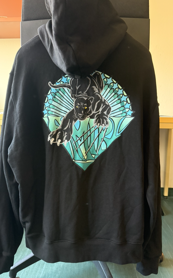 AMIRI Oversized Hoodie Gr. XL Panther Print in Passau