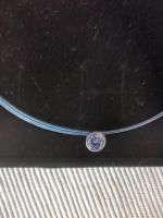 Neuwertige Kette Collier mit Stein blau Diamonique QVC Niedersachsen - Riede Vorschau