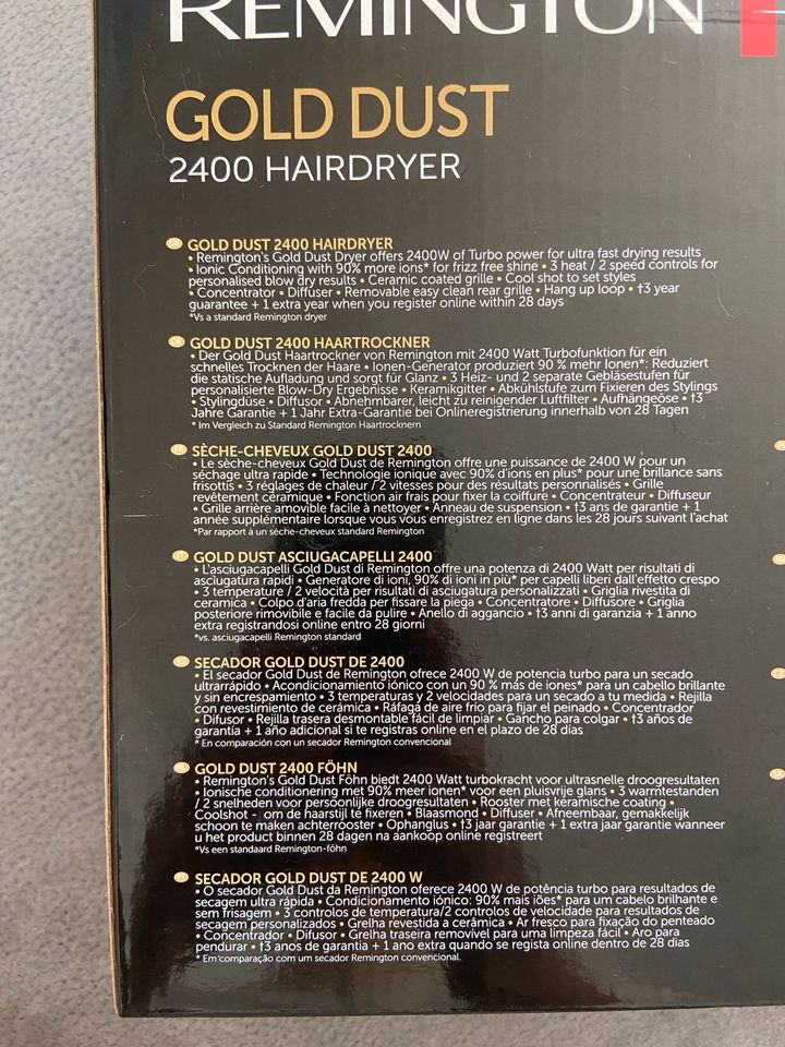 REMINGTON Gold Dust Hairdryer in Bendorf