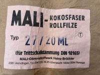 Kokosfaser / Trittschalldännung Niedersachsen - Himmelpforten Vorschau