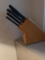 Messerblock Holz mit 3 Messern Wetzstahl und Gabel Baden-Württemberg - Backnang Vorschau